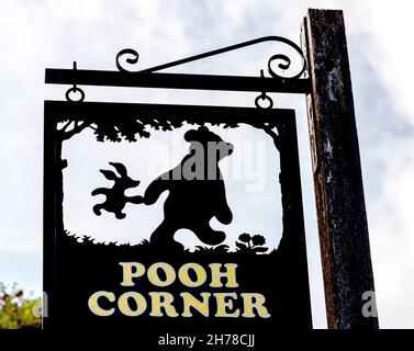 Pooh Corner - Shop with souvenirs of Winnie the Pooh in Hartfield, Ashdown Forest Stock Photo