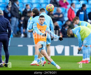 Manchester, UK. 21st Nov, 2021. during the Premier League match at the Etihad Stadium, Manchester. Picture credit should read: Andrew Yates/Sportimage Credit: Sportimage/Alamy Live News Stock Photo