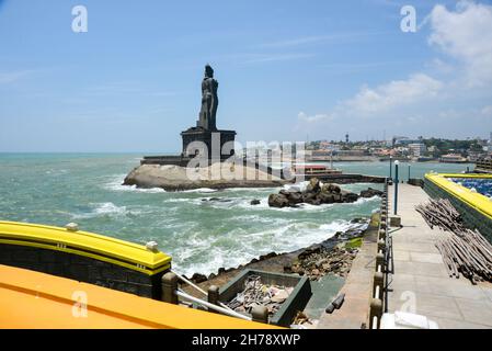 Thiruvalluvar Statue, kanyakumari, Tamil nadu, India Stock Photo