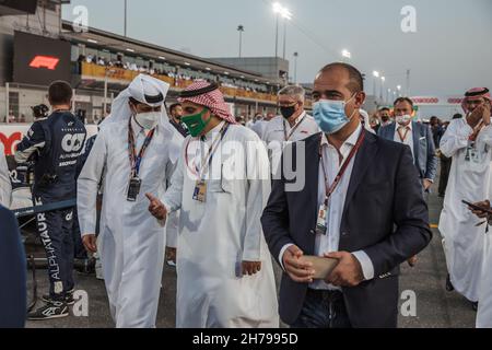 Doha, Qatar. 21st Nov, 2021. Prince Khalid Bin Sultan Al Faisal (KSA) President of the Saudi Automobile and Motorcycle Federation on the grid. 21.11.2021. Formula 1 World Championship, Rd 20, Qatar Grand Prix, Doha, Qatar, Race Day. Photo credit should read: XPB/Press Association Images. Credit: XPB Images Ltd/Alamy Live News Stock Photo