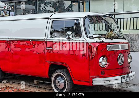 VW Bus or Bulli Stock Photo