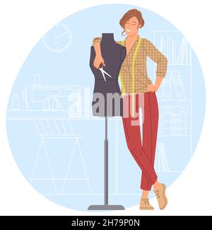 Tailor - small business illustrations Stock Vector
