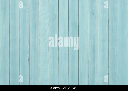 Pale blue painted wooden planks texture background Stock Photo