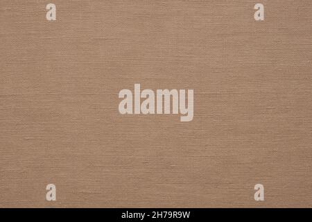 Light brown linen fabric texture background Stock Photo