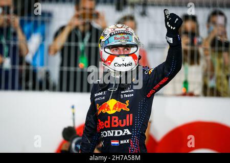 VERSTAPPEN Max (ned), Red Bull Racing Honda RB16B, portrait during the Formula 1 Ooredoo Qatar Grand Prix 2021, 20th round of the 2021 FIA Formula One World Championship from November 19 to 21, 2021 on the Losail International Circuit, in Lusail, Qatar - Photo: Florent Gooden/DPPI/LiveMedia Stock Photo
