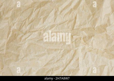 Abstract brown recycled crumpled paper for the background Stock Photo