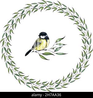 Isolated leaves wreath design Stock Vector Image & Art - Alamy