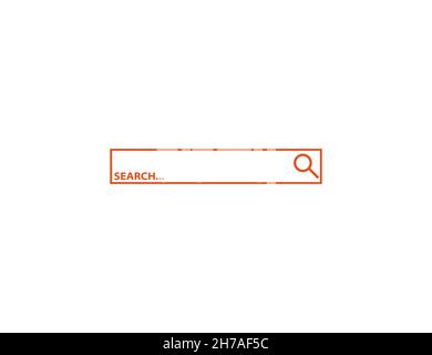 Vector illustration. Flat design. Search bar icon Stock Vector