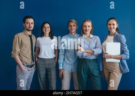Group of business people. Successful company with happy workers Stock Photo