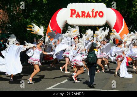 London, England - August 28 2006: Parade during the Notting Hill Carnival. Stock Photo