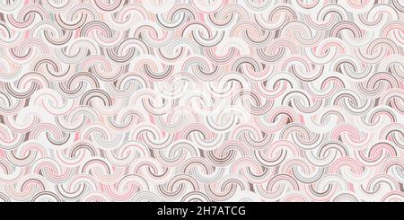Geometric pattern circle overlapping with marble texture luxury of pastel pink background Stock Vector