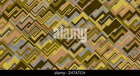 Geometric pattern with stripes rectangle shape overlapping. Dark background grunge and marble texture Stock Vector