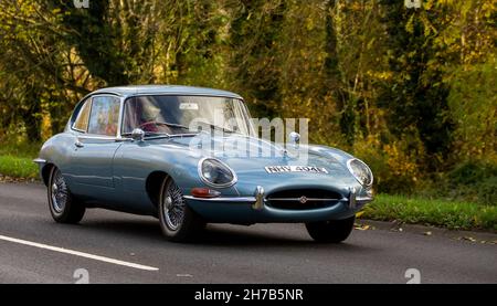 1967 E Type Jaguar Stock Photo