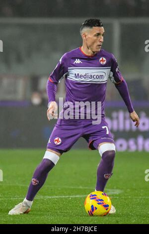 Jose' Callejon (Fiorentina) during the italian soccer Serie A match Empoli  FC vs ACF Fiorentina on November 27, 2021 at the Carlo Castellani stadium  in Empoli, Italy (Photo by Fabio Fagiolini/LiveMedia/NurPhoto Stock