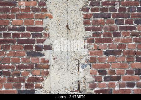 High detail texture / Background of old weathered brick wall Stock Photo