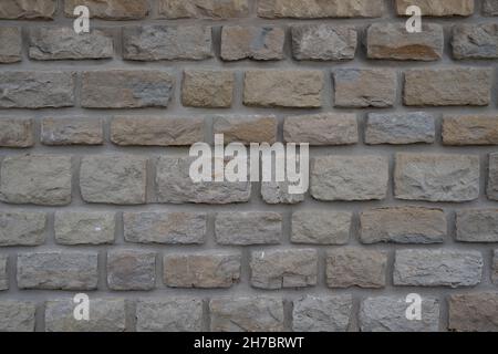 High detail texture / Background of an old stone wall Stock Photo