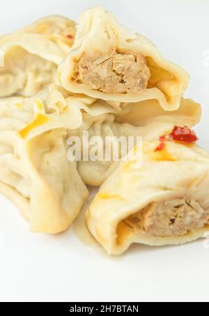 Chinese teamed dumplings Stock Photo