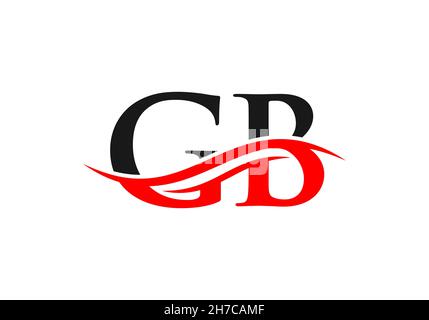 GB Letter Linked Logo for business and company identity. Initial Letter GB Logo Vector Template Stock Vector