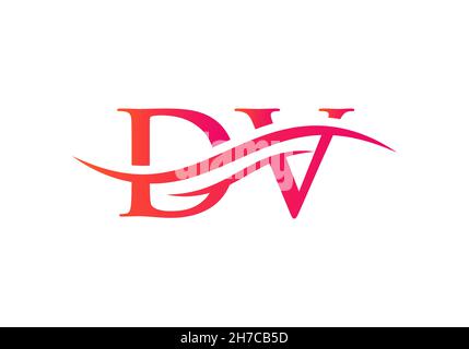 Dv Logo Design Letter Template Vector Stock Vector (Royalty Free)  2092855507 | Shutterstock