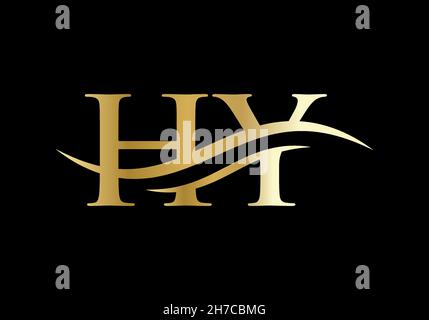HY letter logo. Initial HY letter business logo design vector template Stock Vector