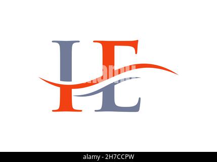 IE Letter Linked Logo for business and company identity. Initial Letter IE Logo Vector Template Stock Vector