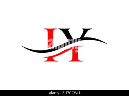 Initial IY letter linked logo vector template. Swoosh letter IY logo design. IY Logo design vector Stock Vector