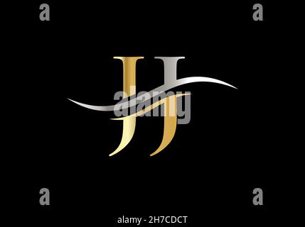 JJ letter logo. Initial JJ letter business logo design vector template Stock Vector