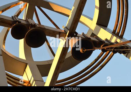 Jingle bells ringing hanging on the orthodox arc Stock Photo - Alamy