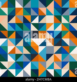 Geometric pattern backdrop. Cool colorful trendy design Stock Vector