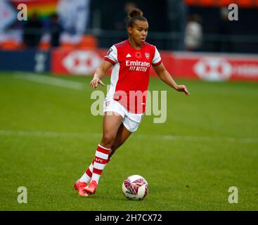 BARNET, ENGLAND - NOVEMBER 13: Nikka Parris of Arsenal  during  Barclays FA Women's Super League between Tottenham Hotspur and Arsenal at The Hive, Ba Stock Photo