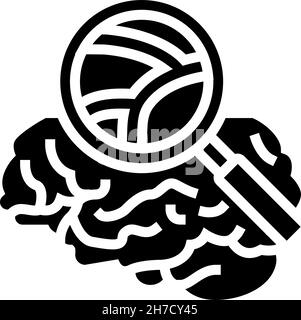 neurovascular surgery glyph icon vector illustration Stock Vector