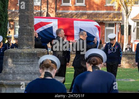 Southend On Sea, UK. 22nd Nov, 2021. Prittlewell Essex 22nd Nov 2021 memorial funeral service for Sir David Amess at St Mary's Church Prittlewell, Essex Credit: Ian Davidson/Alamy Live News