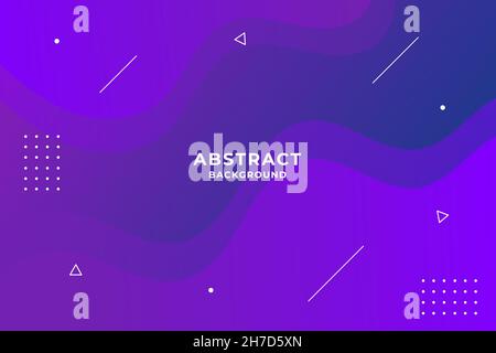 Wavy geometric background. Trendy gradient color shapes composition. Eps10 vector. Stock Vector