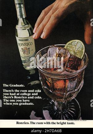 July 1973 'Playboy' magazine advertising, USA Stock Photo