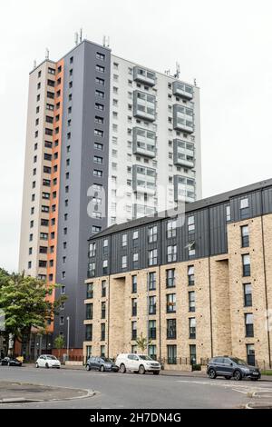 Social housing, Edmiston Drive, Ibrox, Glasgow, Scotland, UK Stock Photo