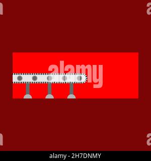 Platform design. Stage constructions flat icon. Concert scene symbol. Stock Vector