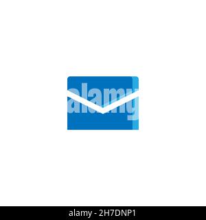 E-mail line icon. Simple style internet message poster background symbol. Logo design element. T-shirt printing. Vector for sticker. Stock Vector