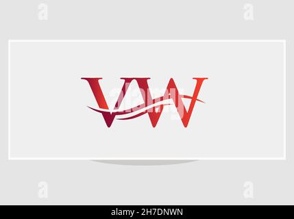 VW letter logo. Initial VW letter business logo design vector template Stock Vector