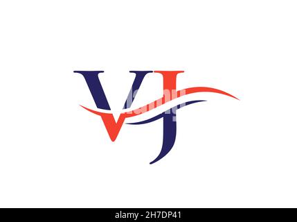 Letter VJ logo with colorful splash background, letter combination logo  design for creative industry, web, business and company. Stock Vector |  Adobe Stock