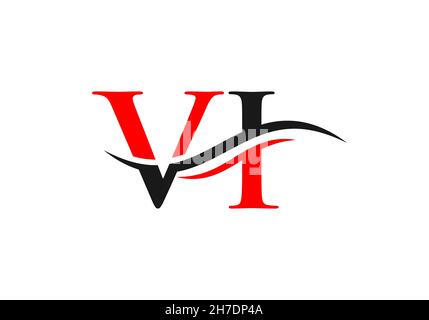 Initial linked letter VI logo design. Modern letter VI logo design vector with modern trendy Stock Vector
