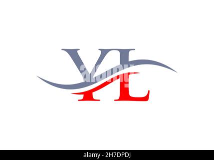 YL logo. Monogram letter YL logo design Vector. YL letter logo design with modern trendy Stock Vector