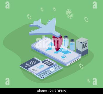 covid19 vaccine isometric icons Stock Vector Image & Art - Alamy