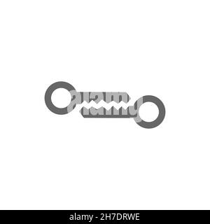 Keys line icon. Simple style rent company big sale poster poster background symbol. Logo design element. T-shirt printing. Vector for sticker. Stock Vector