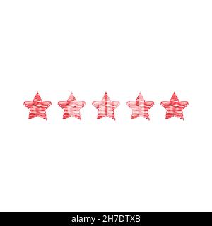 Stars icon. Award rating symbol. Design element Stock Vector