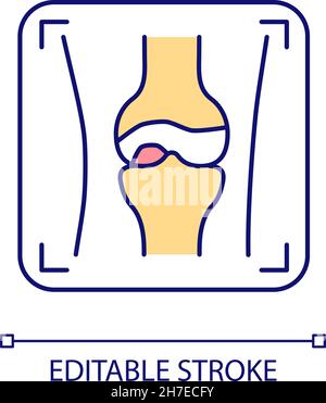 X ray testing RGB color icon Stock Vector