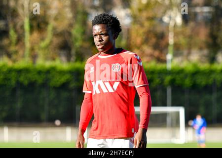 Swansea, Wales. 22 November, 2021. Tyreece Campbell of Charlton Athletic Under 23s during the Professional Development League game between Swansea City Under 23s and Charlton Athletic Under 23s at the Swansea City Academy in Swansea, Wales, UK on 22, November 2021. Credit: Duncan Thomas/Majestic Media. Credit: Majestic Media Ltd/Alamy Live News Stock Photo