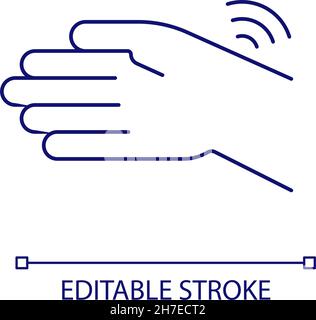 Wrist pain RGB color icon Stock Vector