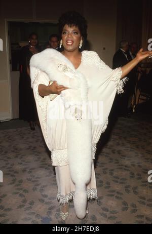 Oprah Winfrey at the 43rd Annual Golden Globe Awards on January 24 ...