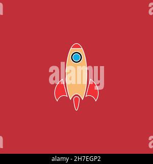 Rocket icon. Fast speed symbol. Logo design element Stock Vector