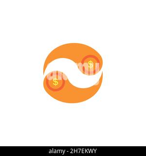 Money exchange icon. Dollar currency symbol. Logo design element Stock Vector